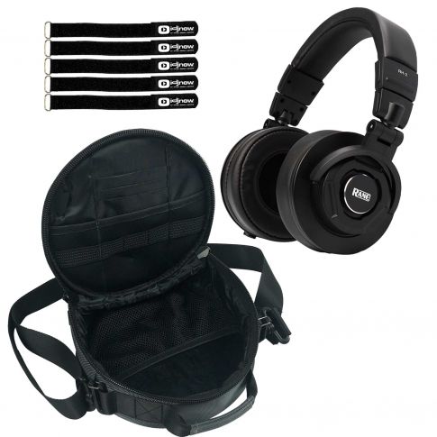 Over-Ear Monitoring Headphones with Headphone Gear Bag Package