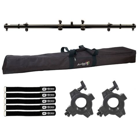 PA Speakers Fly Point Mountable Lighting Bar with Case & Clamps