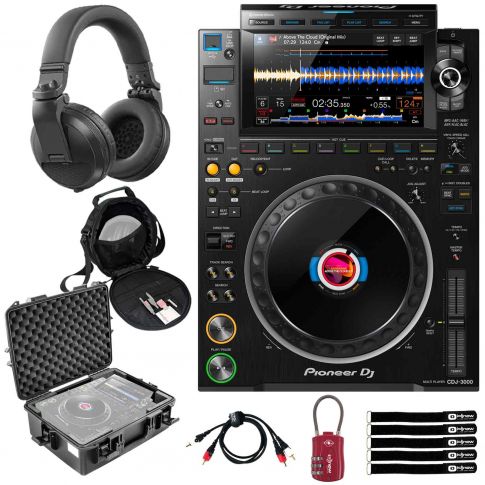 Pioneer DJ CDJ-3000 Flagship Pro-DJ Multi Player with Dustproof Case