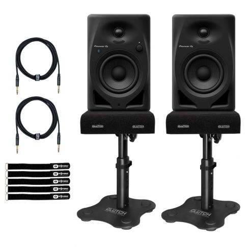 Pioneer DJ DM-40D-BT 4" Bluetooth Monitors with Desktop Stands