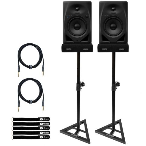 Pioneer DJ DM-50D-BT 5" Bluetooth Desktop Monitor System with Stands