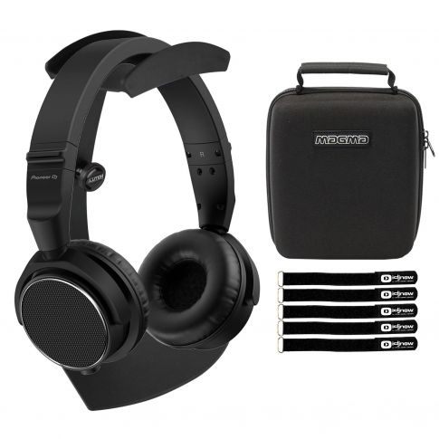 Pioneer DJ HDJ-S7 On-Ear DJ Headphones (black) with Table Stand