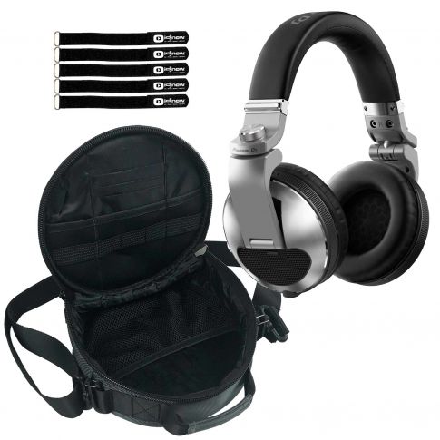 Pioneer DJ HDJ-X10 Flagship Silver Headphones with Gear Bag & Stand