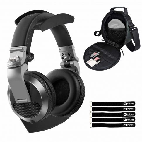 Pioneer DJ HDJ-X7 Headphones (silver) with Stand
