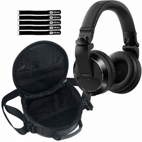Pioneer DJ HDJ-X7 Over-Ear Black DJ Headphones with Gear Bag Package