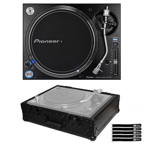 Pioneer DJ PLX-1000 High Torque Direct Drive Turntable with Black Case