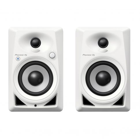 Pioneer DJ DM-40BT-W 4-inch Bluetooth Desktop Monitor Speakers (white)