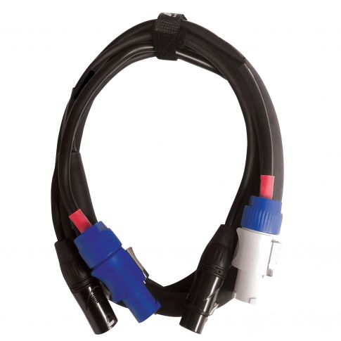 ProX XC-PWC14-DMX05 5 Ft. 14 AWG Blue-M to Gray-M Cable