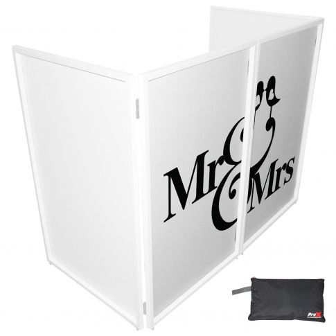 ProX XF-SMRMRS20X2 Mr and Mrs Black on White Facade Scrims (Pair)