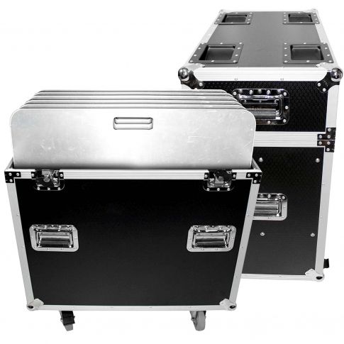ProX XS-6XBP2424PACK Flight/Road Case with (6) 24" x 24" Aluminum Base Plates