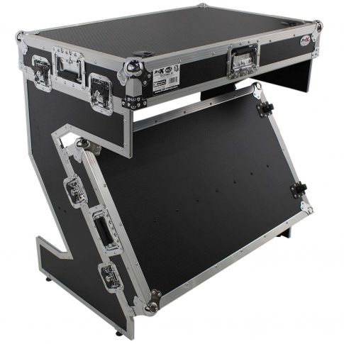 ProX XS-ZTABLE JR Z Table Junior Workstation Portable Compact Flight Case Table with Handles and Wheels