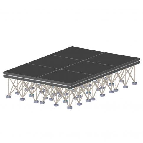 ProX XSFP-8x12-24 StageX 8FT x 12FT x 24" Complete System Package