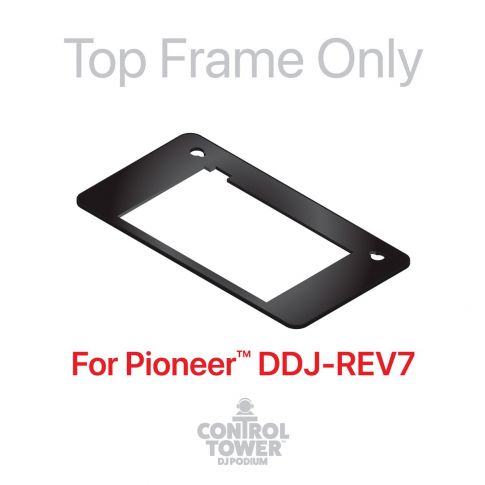 ProX XZF-DJREV7BLPLATE DJ Control Tower Face Plate for REV7 in Black