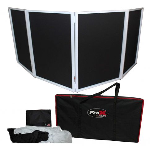 ProX XF-4X3048W White Aluminum 4 Panel Scrim Facade Package