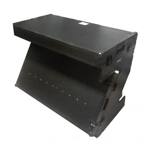 ProX XS-ZTABLEBL Portable Z-Style DJ Table Flight Case with handles & wheels, Black