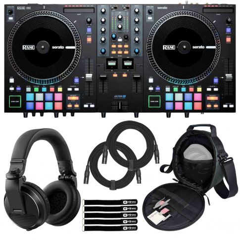 Rane ONE Motorized DJ Controller with Pioneer DJ HDJ-X5 Headphones