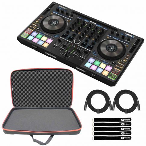 Reloop AMS-MIXON-8-PRO 4-Channel Hybrid DJ Controller with Carry Bag