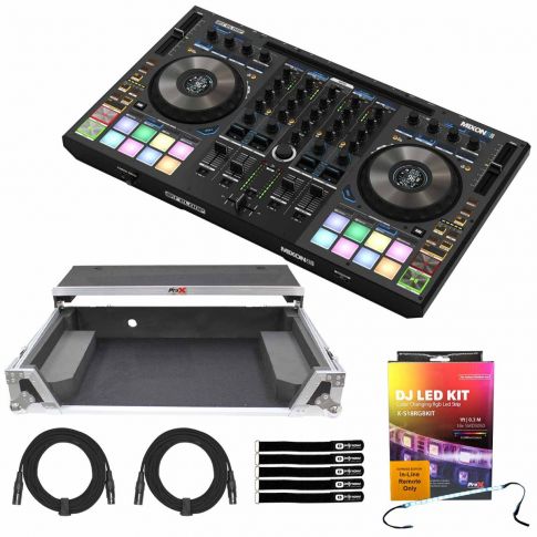 Reloop AMS-MIXON-8-PRO 4-Channel Hybrid DJ Controller with Case