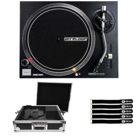 Reloop AMS-RP-2000-USB-MK2 Direct Drive USB Turntable with Road Case