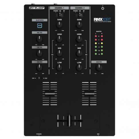 Reloop RMX-10BT 2-channel Compact Bluetooth DJ Mixer