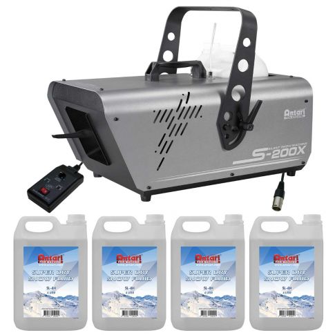 Antari S-200X High Output Silent Snow Machine with Snow Fluid