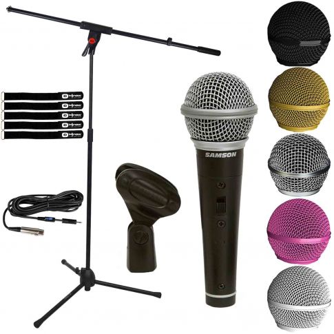 Samson R21S Dynamic Vocal Microphone with Microphone Boom Stand