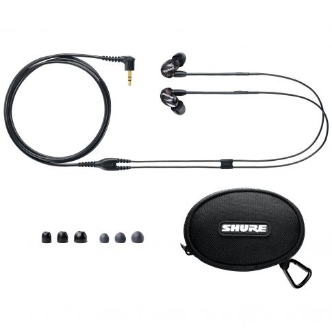 Shure SE215-K Sound Isolating In-Ear Stereo Earphones with Dynamic MicroDriver in Black
