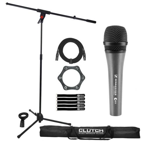 Sennheiser e835 Handheld Cardioid Vocal Microphone with Boom Stand