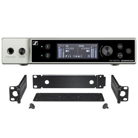 Sennheiser EW-DX-EM-2-DANTEQ1-9 Digital 2-Channel Half Rack Receiver with DANTE Q1-9