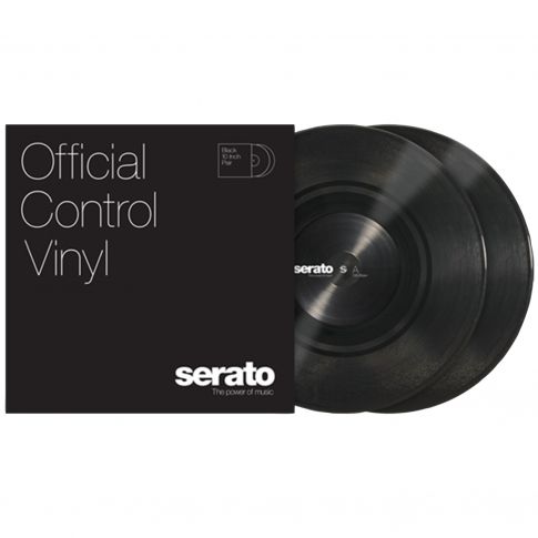 Serato 10" Control Vinyl Pressing Standard Colors (Pair) BLACK