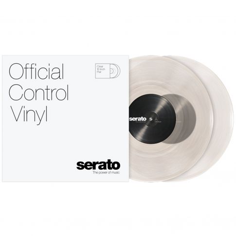Serato 10" Control Vinyl Pressing Standard Colors (Pair) CLEAR