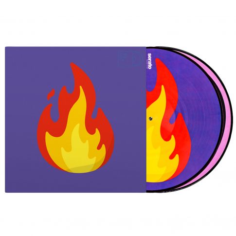 Serato 2x 12" Emoji Series Control Vinyl Pressing #2 Flame/Record