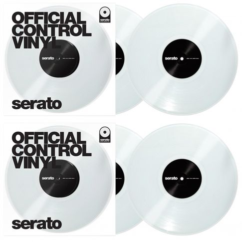 Serato SCV-PS-CLE-OV Performance Series Clear 12” Control Vinyl Quad Pack