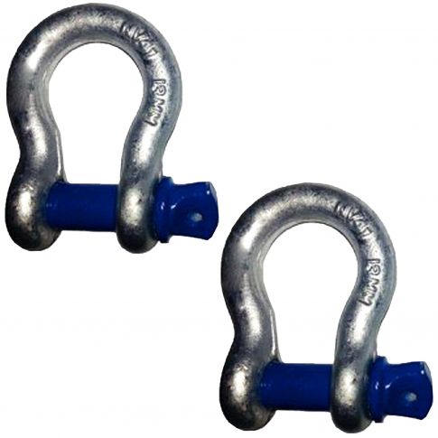 (2) IDJNow 5/8” Steel Shackles