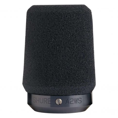 Shure A2WS-BK Black Locking Foam Microphone Windscreen