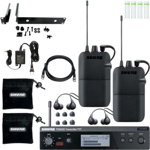 Shure P3TR112TW PSM300 Twin Pack Personal Monitor System
