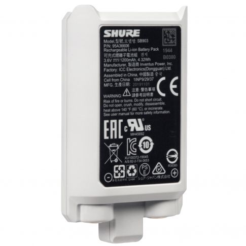 Shure SB903 Lithium-Ion Battery for SLX-D Wireless Transmitters