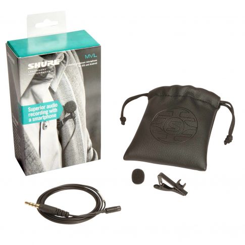 Shure MVL 3.5MM Clip-On Lavalier Microphone for Smartphone or Tablet