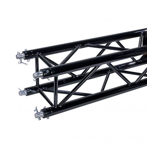 Global Truss 2.46ft. (0.75m) Matte Black Powder Coat Square Segment [SQ-4110-.75-BLK/MTE]