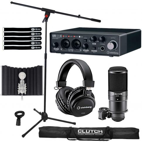 Steinberg UR22C Complete Recording Pack with Mic Isolation Shield