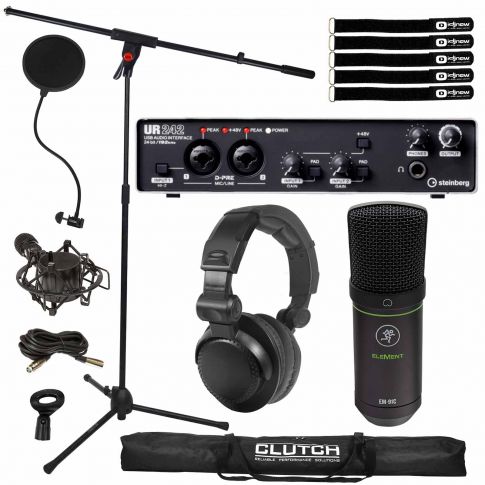 Steinberg UR242 4 x 2 USB 2.0 Audio Interface with Mackie Microphone