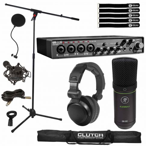 Steinberg UR44C 6IN/4OUT USB Audio Interface with Mackie Microphone