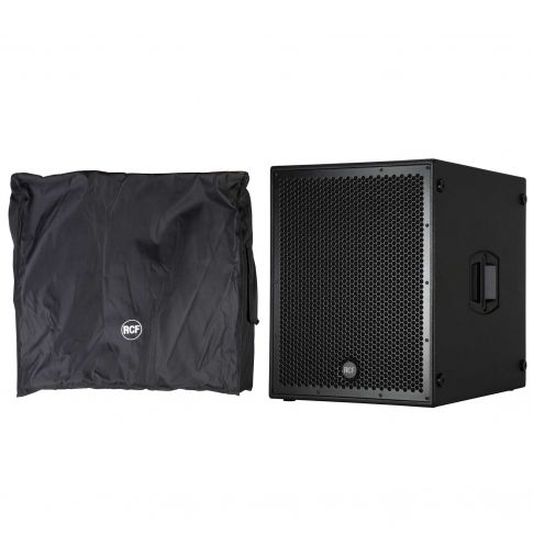 RCF SUB 8004-AS 18" Active High Power Subwoofer & Protective Cover Package