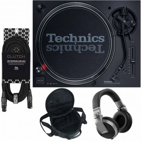 Technics SL-1200MK7 Turntable with Pioneer Silver Headphones