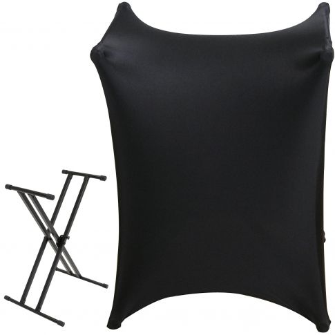 Ultimate Support IQ-2000 X-Style Keyboard Stand & Black Scrim Package