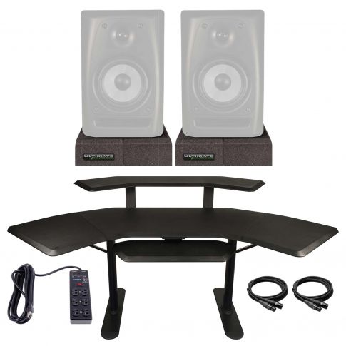 Ultimate Support NUC-002 Nucleus Series Studio Desk with Isolator Pads Package