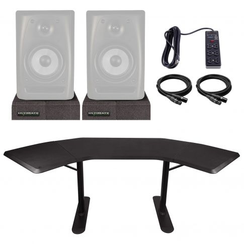 Ultimate Support NUC-001 Nucleus Series Studio Desk with Ultimate Isolator Pads Package