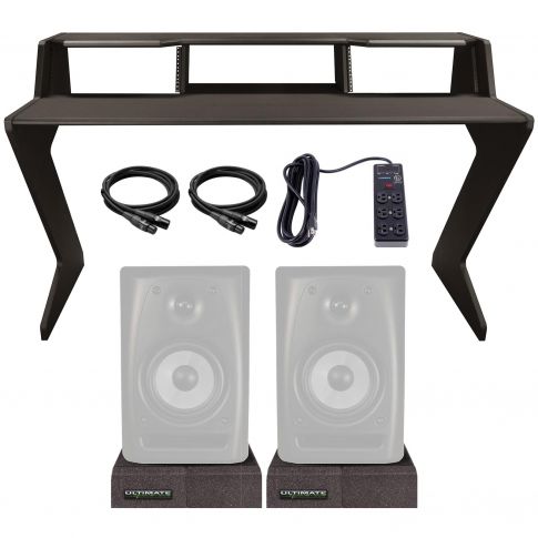 Ultimate Support NUC-Z-BDM Nucleus-Z Explorer Studio Desk with Ultimate Isolator Pads Package