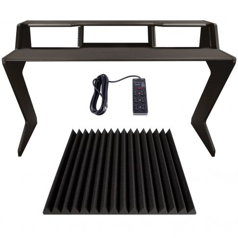Ultimate Support NUC-Z-BDM Nucleus-Z Explorer Studio Desk with Wedge-style Professional Studio Foam Panels Package