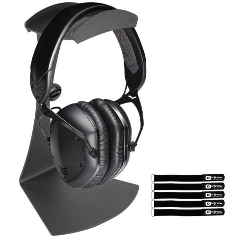 V-Moda Crossfade LP2 Special Edition Black Metal Headphones with Stand